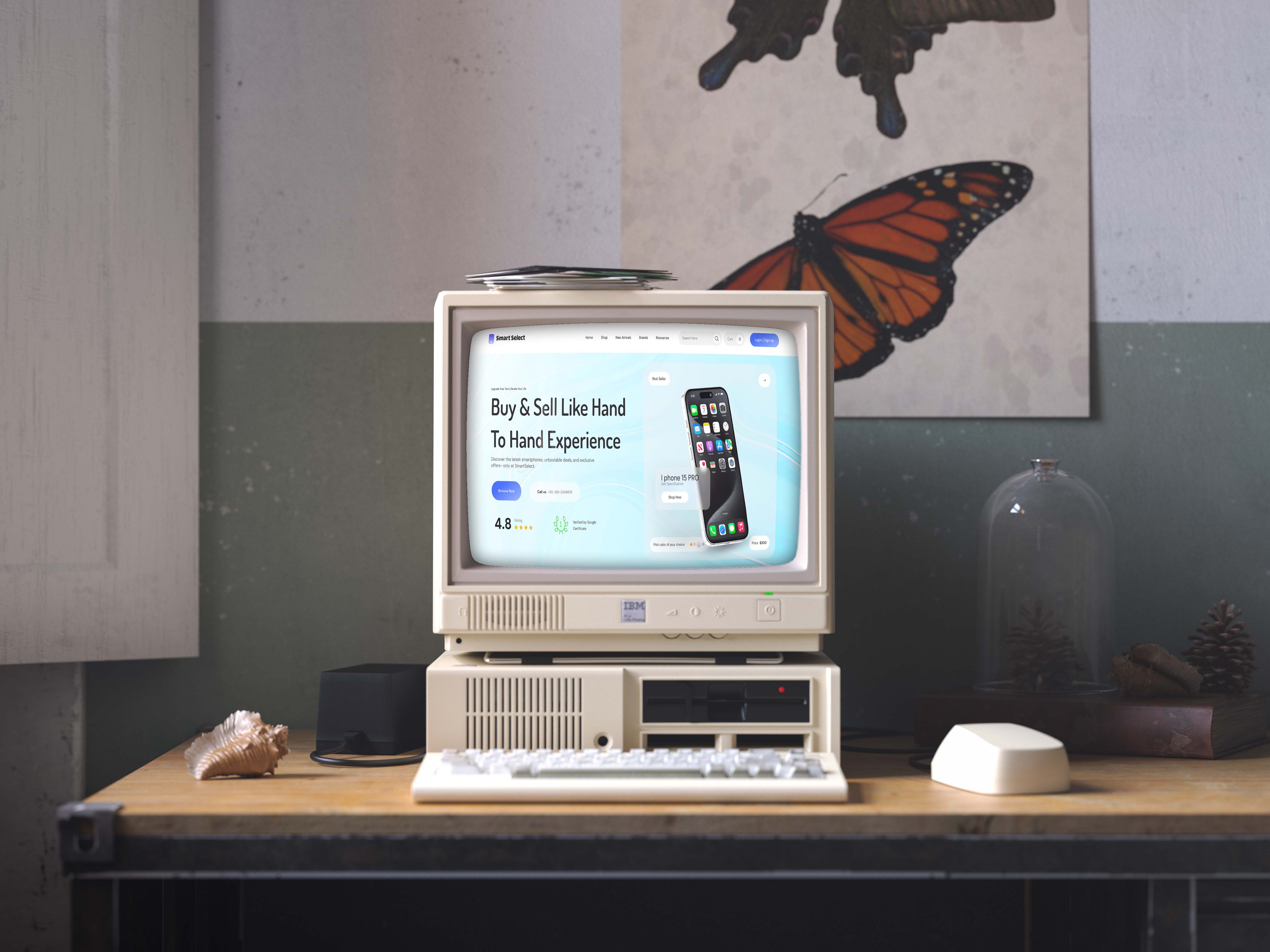 Smart phone Selling Website branding design graphic design landing page mobile app responsive typography ui ux website