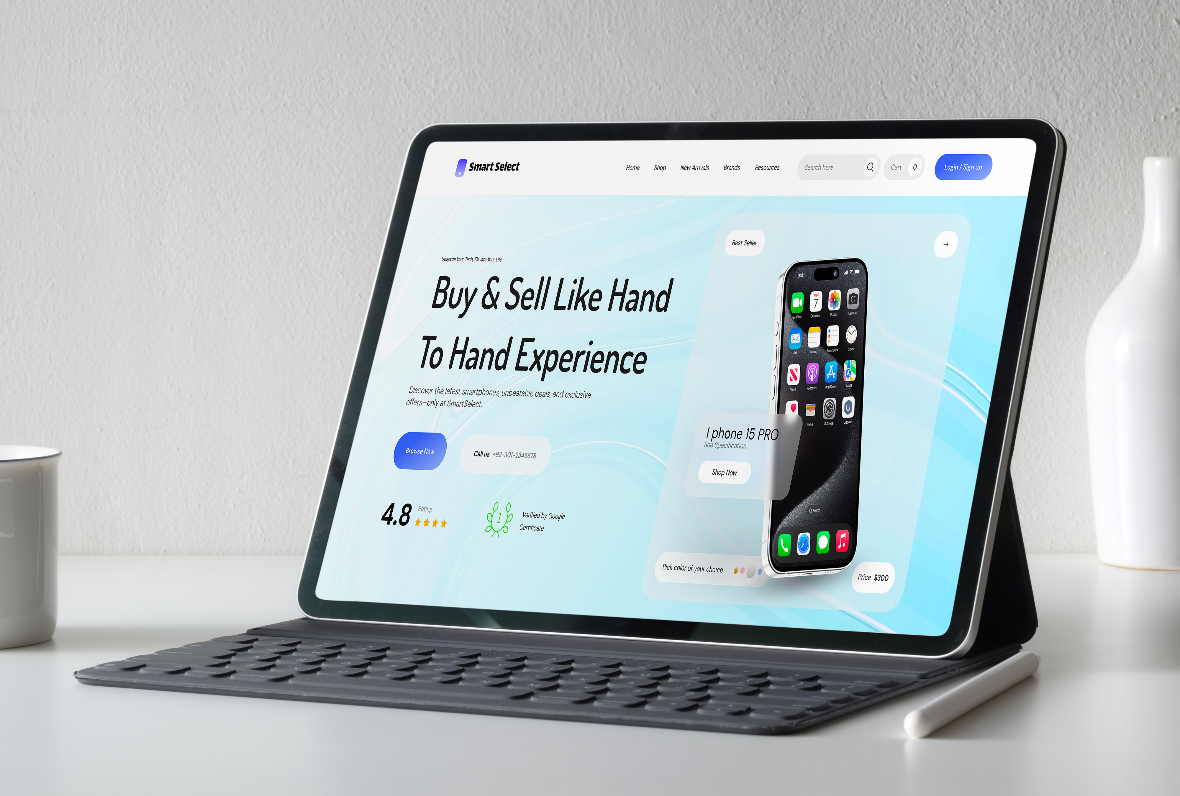 Example of Saas Website Design