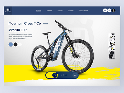 Husqvarna Mountain Cross MC6 Exploration concept cycling design e bikes graphic design mountain biking saas ui uiux ux web design