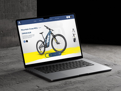 Husqvarna Mountain Bike Web Design Exploration concept cycling design e bikes graphic design mountain biking saas ui uiux ux web design