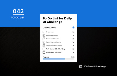 DAY-042 TO-DO LIST 100 days ui 100days 100daysofui appdesign daily ui challenge design to do list ui ui design user interface ux design