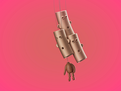 Chime in 3d c4d character cinema4d illustration render