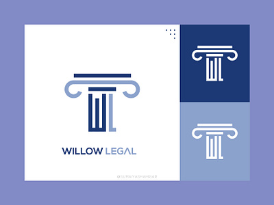 Willow Legal Law Firm Logo branding design graphic design law firm logo logo design logo designer logomark