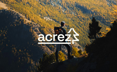 ACREZ Outdoor branding clean clot graphic design logo logo design logot mark minimalist modern out symbol visual ident