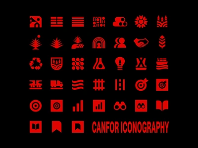 Canfor Iconography canada canfor forest forestry graphic designer icon icon designer iconography logo logs lumber nature pulp seed sustainable symbol timber trees vancouver wood