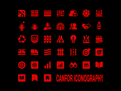 Canfor Iconography canada canfor forest forestry graphic designer icon icon designer iconography logo logs lumber nature pulp seed sustainable symbol timber trees vancouver wood