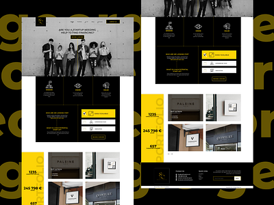 startup funding homepage bold colors homepage minimalist ui ux yellow