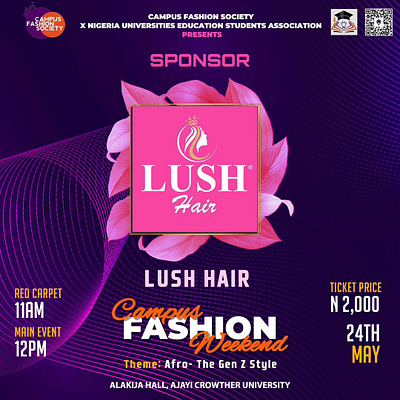 Campus Fashion Society X Lush Hair