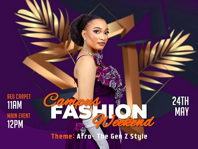 Campus Fashion Weekend graphic design