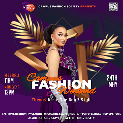 Campus Fashion Weekend graphic design