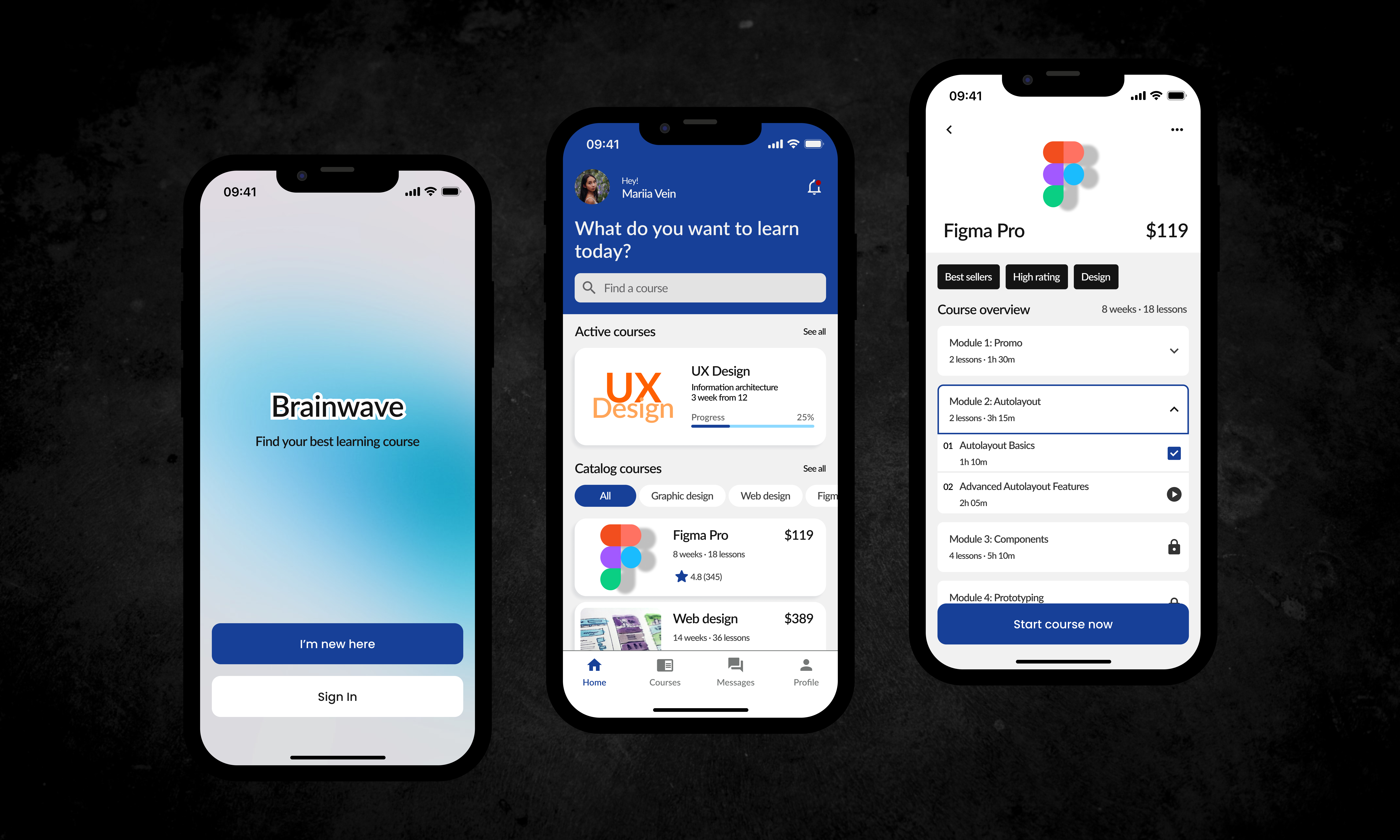 Example of Mobile App UX/UI Design In Figma