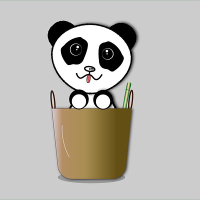 Cute Panda Illustration. graphic design illustration vector