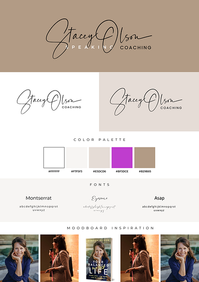 Stacey Coaching MoodBoard automations brandboard branding canva canva design canva moodboard captivatingdesign coach coaching community design ghl gohighlevel graphic design highconversion kajabi kartra funnel membership moodboard ui