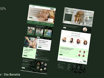 Kicking Lotus website redesign branding canada chair clean graphic design green layout lotus massage minimal montreal quebec redesign shades therapy trending ui ux web design website