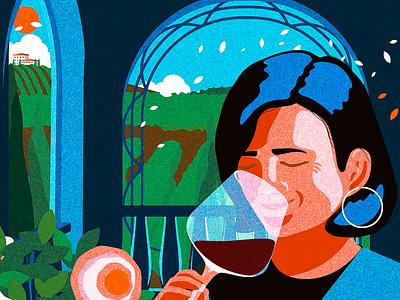 Tasting Italia (Newly found Sicilian wine) illustration italia italian wine wine