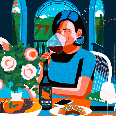 Tasting Italia (Newly found Sicilian wine) illustration italia italian wine wine