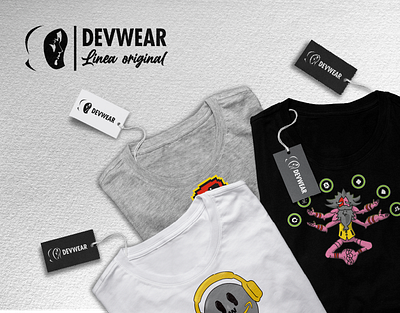 DevWear - Línea original branding graphic design