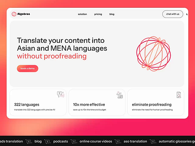 Algebras AI — Redesigned Homepage {Preloader & Animation} ai animation creativedesign design desktopdesign homepage innovative minimalism moderninterface preloader redesign smoothanimations startup ui uiux uxdesign uxui web design webdesign webflow