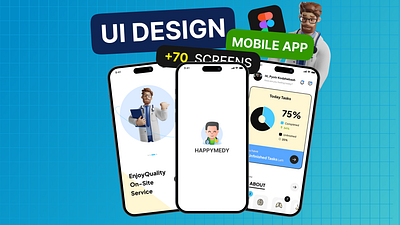 I Designed a Doctor Appointment Mobile App for StartUp app branding design graphic design illustration logo typography ui ux vector