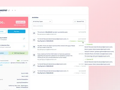 Invoice Payment Email Reminder State designagency email finance fintech invoice productdesign uidesign uxdesign