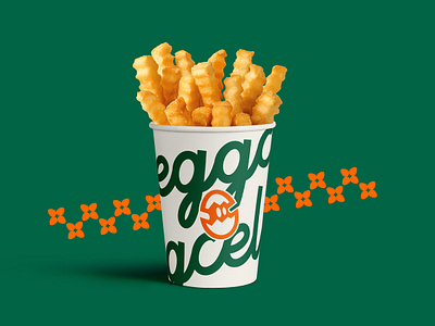 Eggcellent Fries eggcellent food fries honedon logo minimal packagin