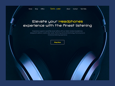 Headphone header design audiobook earphone header headphone headset homepage iqra khanmohammadiqra landing landing page minimal podcast sound speaker trendy ui ui design ux webdesign website