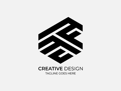 F Letter Hexagon Logo Design | Modern Geometric Branding structural design timeless logo.