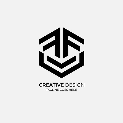 F Letter Hexagon Logo Design | Modern Geometric Branding timeless logo.