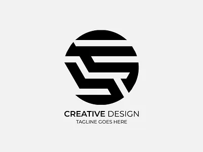 Creative Minimal Round Logo Design graphic design illustration logo minimal