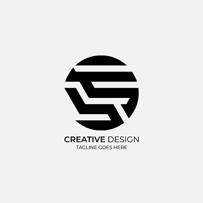 Creative Minimal Round Logo Design graphic design illustration logo minimal