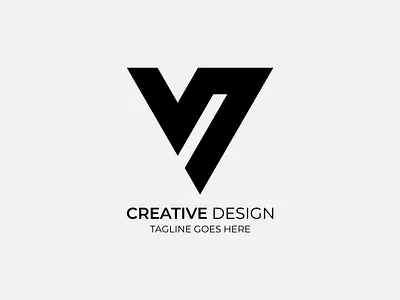 V lettter Logo Design illustration v logo