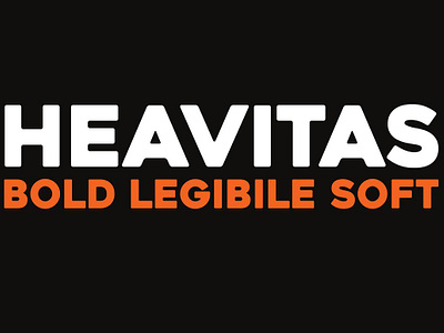 Heavitas font all caps bold branding capitals contemporary display font geometric sans headline heavitas font heavy magazine modern packaging poster rounded soft