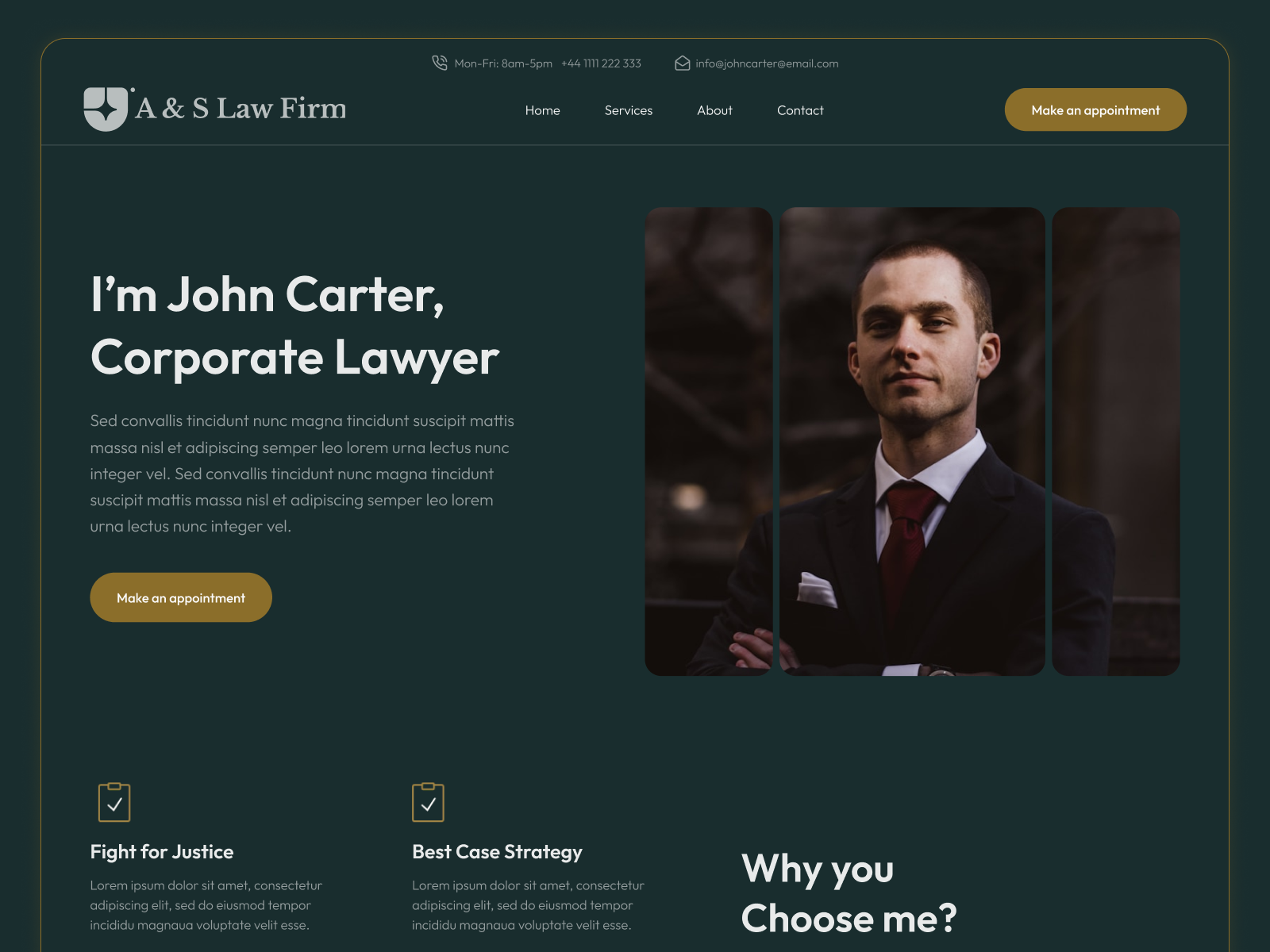 Example of Professional Website Design Services