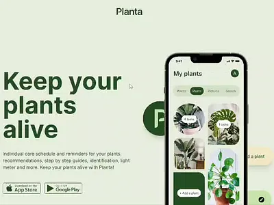 Planta grafic design site ui ux web