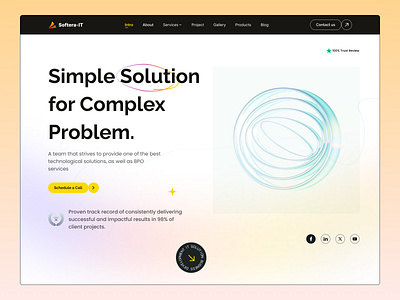 IT Solution Modern Website branding figmadesign hireit inspiration itsolution itwebsite moderndesign rejoanrejuuix uidesign uiuxfigmadesign