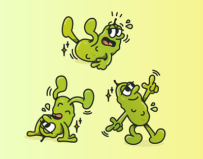 Dill Pickle Character Set branding characer mascot character character design cornichon cornichons deli dill pickle illustration mascot pickle pickles picnic