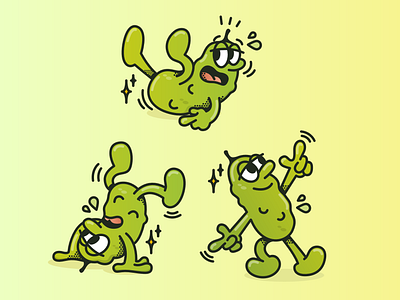 Dill Pickle Character Set branding characer mascot character character design cornichon cornichons deli dill pickle illustration mascot pickle pickles picnic