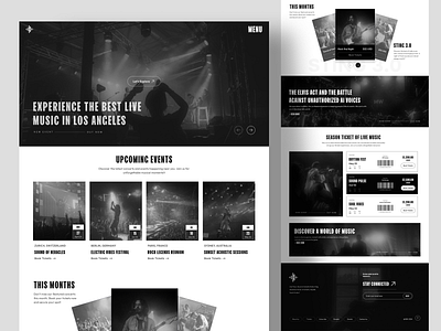 Vibrant Music Concert Booking Website Design 🎶 | UI/UX Concept best web design brand website design business website creative landing page creative website dark mode website landing page modern landing page modern web music agency website music player website musical logo professional website simple ui visual identity web design web design inspiratio