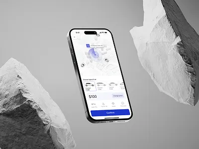 Taxi Booking App - JoyRide app application ios mobile ui ui design