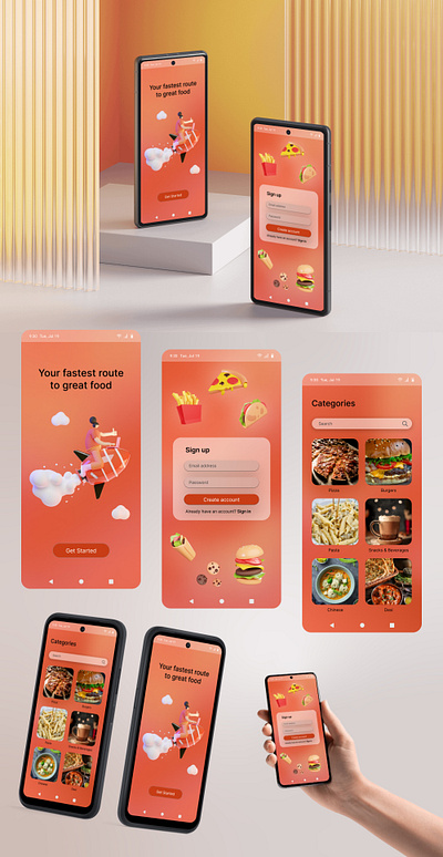 UI Design | Food Ordering App Concept app design design digital design figma food app food app design interaction design mobile app ui ui design ui designer ui ux