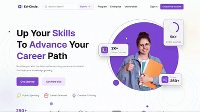 Ed-Circle design site ui ux web
