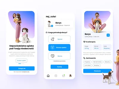 Pet care app - UX & UI Design