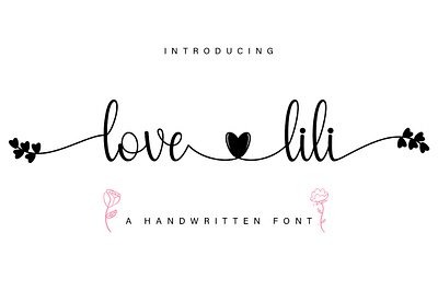 Love Lili Font crafting font cute font handwritten monoline new font script script font