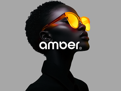 Amber© bold logo custom wordark fashion logo geometric letterforms logotype minimalist simple wordmark