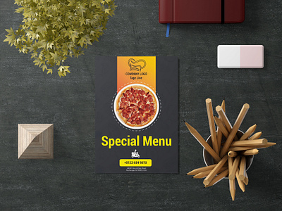 Premium Vector | Food Flyer Template creative design flyer design food flyer food menu graphic design minimal design