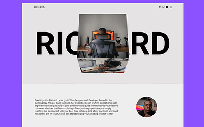 Richard - Portfolio Webflow Website Template agency agency design agency landing page agency studio agency website design design personal portfolio personal website portfolio portfolio showcase webflow