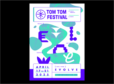 Tom Tom 25 branding collage design geometry illustration layout pattern texture type