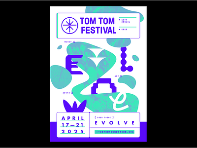 Tom Tom 25 branding collage design geometry illustration layout pattern texture type