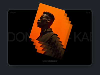 Kael Donovan - Portfolio animation branding design figma gsap javascript nextjs portfolio ui