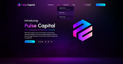 Pulse Capital - DeFi Yield Farm blockchain crypto cryptocurrency decentralized finance defi design figma passive income pulsechain staking ui design ui ux yield farm